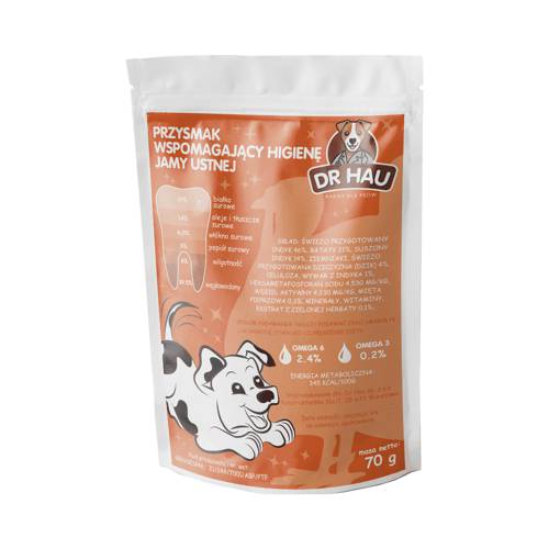 DR HAU przysmak dla psa wspomagający higienę jamy ustnej 70g