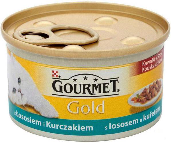 Gourmet Gold łosoś z kurczakiem w sosie 24x85gDomyślny opis krótki