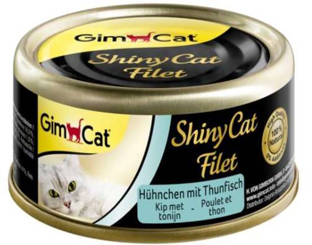 GIMCAT ShinyCat Filet Chicken&Tuna 70g