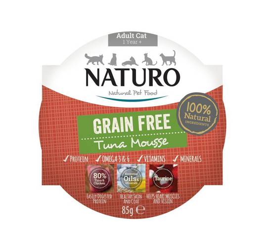 Naturo mus dla kota MIX smaków 16x85g