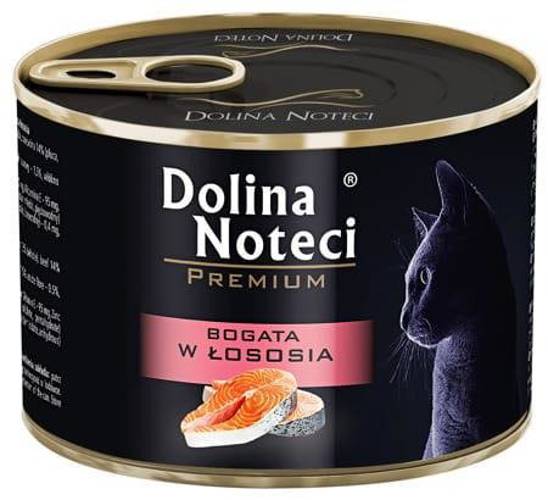 Dolina Noteci Premium Bogata w Łososia 12x185g