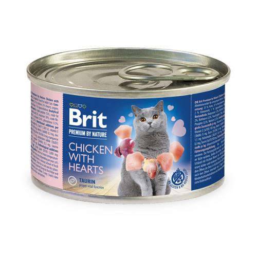 Brit Premium Cat kurczak z sercami 200gDomyślny opis krótki