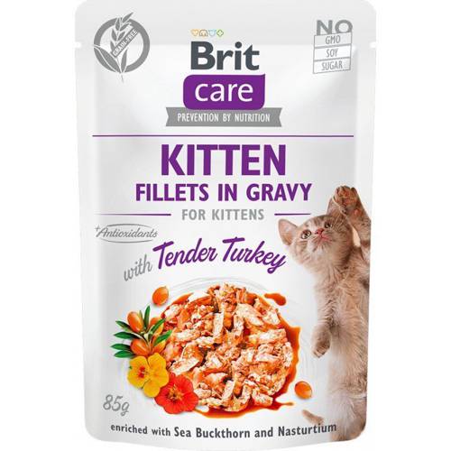 Brit Care Cat Kitten z indykiem 85g