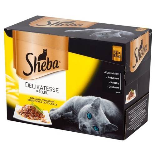 Sheba Delicy drobiowe smaki w galarecie 12x85g