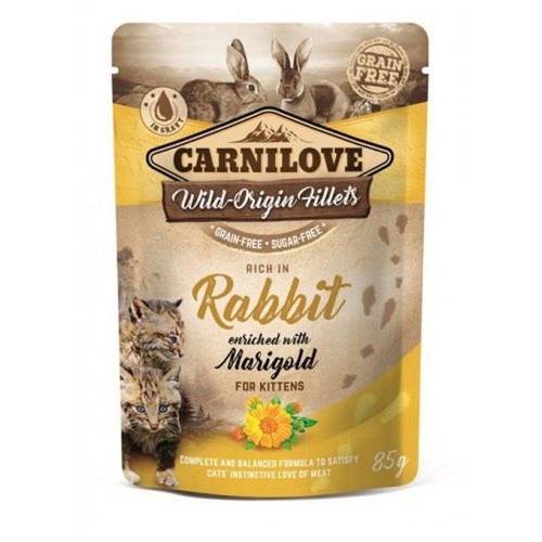 Carnilove Cat z królikiem dla kociąt, 85g