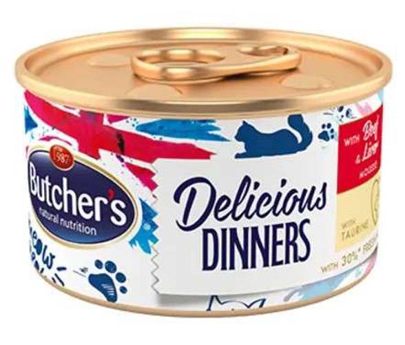 Butcher's Classic Delicious Dinner z Wołowiną i Wątróbką 85g