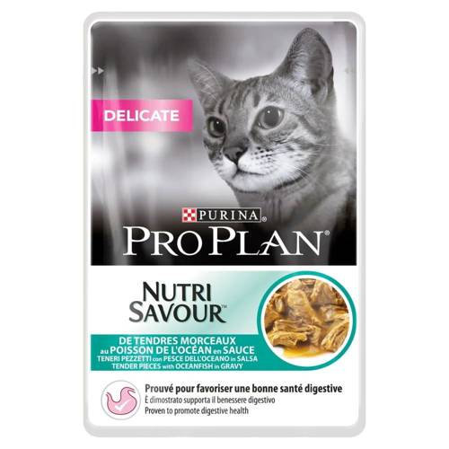 Purina Pro Plan Nutri Savour 85g DELICATE Ryba