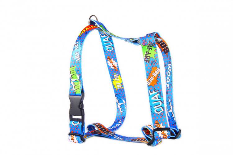 Szelki Guard - Graffiti Niebieskie 0855 LED 25MM 38-64CM