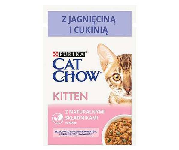 Purina Cat Chow 85g KiTTEN Jagnięcina i Cukinia