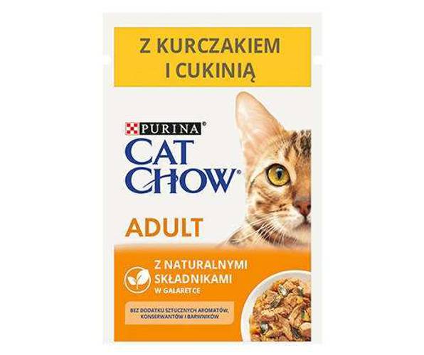 Purina Cat Chow 85g ADULT Kurczak i Cukinia