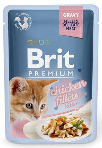 Brit Premium 85g GRAVY KITTEN Filet z Kurczaka