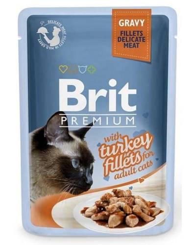 Brit Premium 85g GRAVY ADULT Filet z Indyka