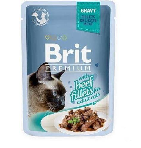 Brit Premium 85g GRAVY ADULT Filet Wołowy
