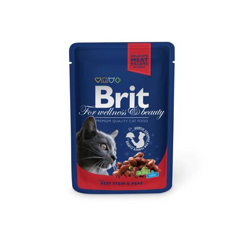Brit Premium 100g ADULT Gulasz wołowy i Groszek