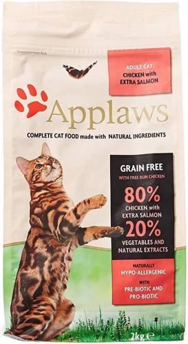 Applaws Cat Dry Chicken & Extra Salmon 2kg