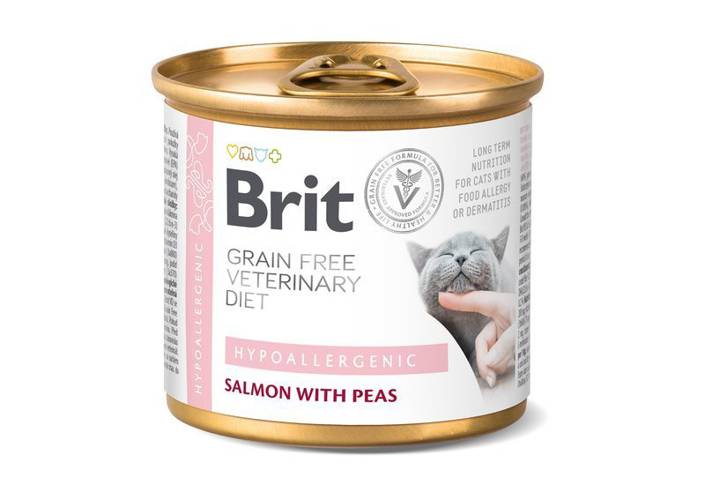 Brit Grain Free Veterinary Diet Cat Hypoallergenic 6x200g