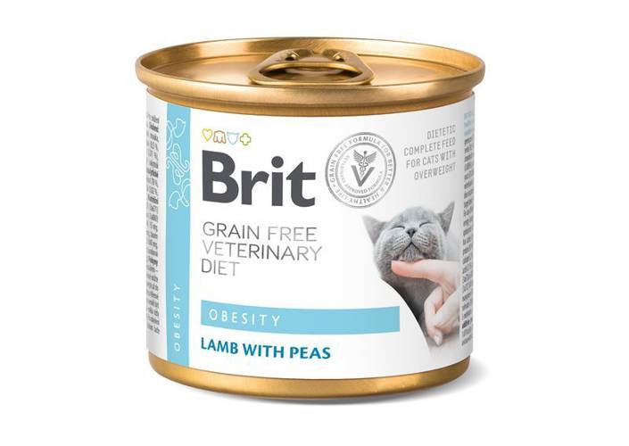 Brit Grain Free Veterinary Diet Cat Obesity 6x200g