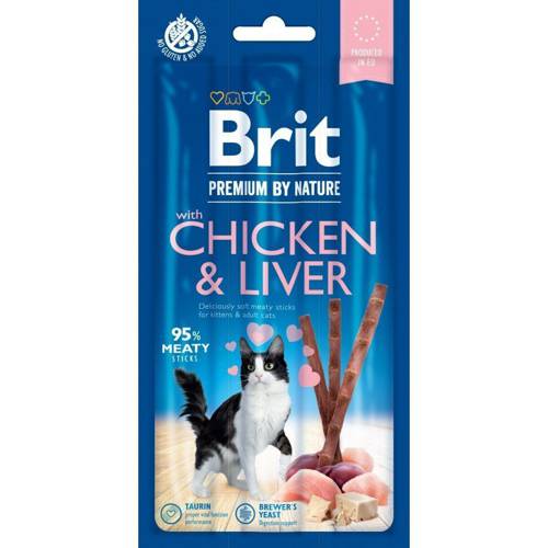 Brit Cat Sticks kurczak z wątróbką 3x5g