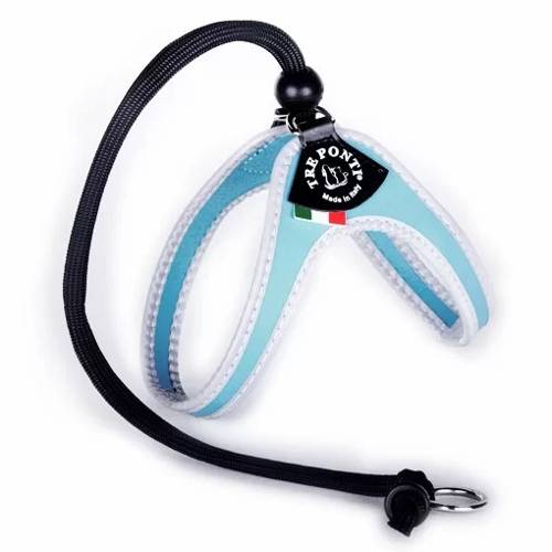 Szelki Regulowane Na Plecach Niebieskie Z Odblaskiem - Tre Ponti