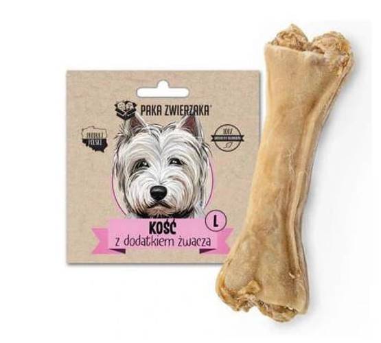 Kość do żucia z dodatkiem żwacza 13,5 cm (L)
