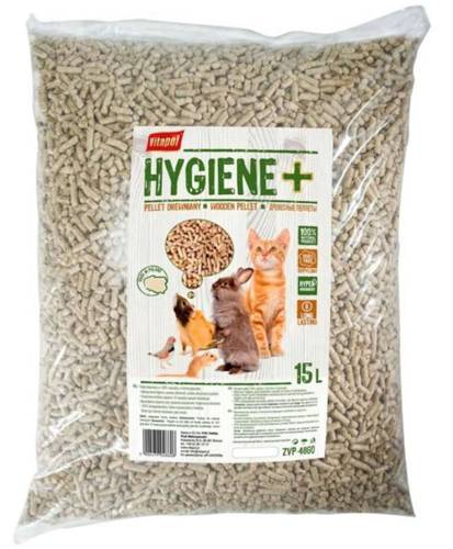 Vitapol Pellet drewniany HYGIENE+ dla zwierząt 2x15L