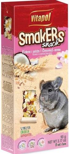 Vitapol Smakers Kolby dla szynszyli kokosowo - różane 2 szt.