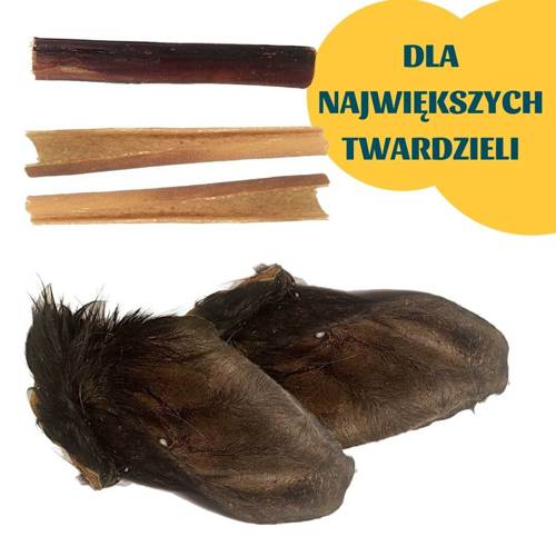 Zestaw suszonych gryzaków dla dużych psów