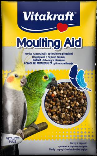 Vitakraft Moulting Aid na pierzenie dla średnich i dużych papug 25g