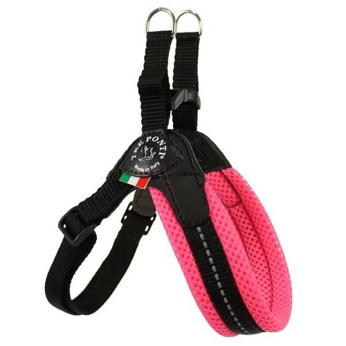 Szelki Mesh Easy Fit Regulowane Pod Brzuchem Różowe - Tre Ponti