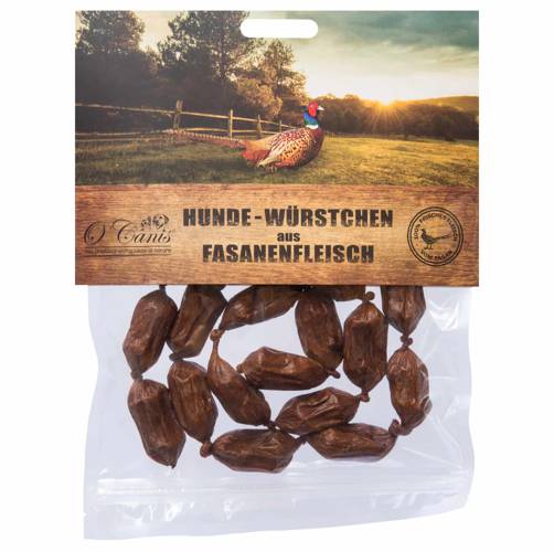 O'Canis mini kiełbaski dla psa z bażanta 100g