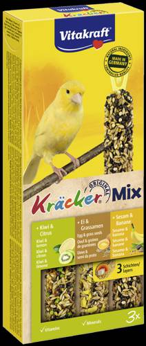 Vitakraft Kracker 3 szt. jajko/kiwi/sezam dla kanarka
