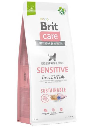 BRIT Care Sustainable Sensitive Insect & Fish dla dorosłych psów z insektami i rybami 12kg