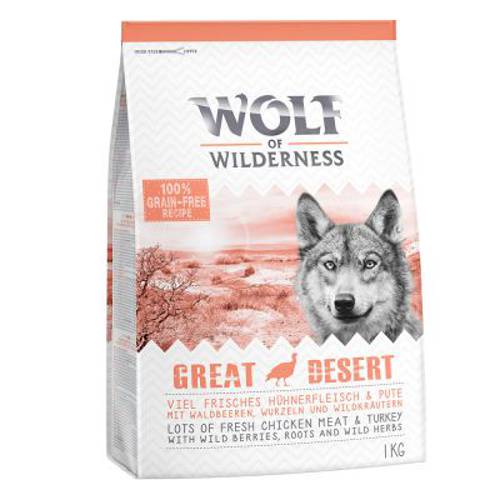 Wolf of Wilderness Adult „Great Desert”, indyk 2 x 12 kg