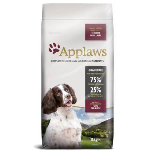 Applaws Adult Small & Medium Breed, kurczak z jagnięciną 15 kg