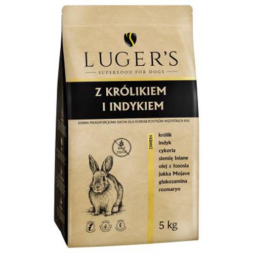 Luger's Adult, królik i indyk 2 x 5 kg