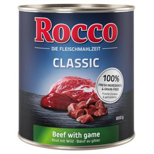 Rocco Classic, 6 x 800 g Wołowina i łosoś