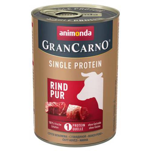 Animonda GranCarno Adult Single Protein, 6 x 400 g Indyk