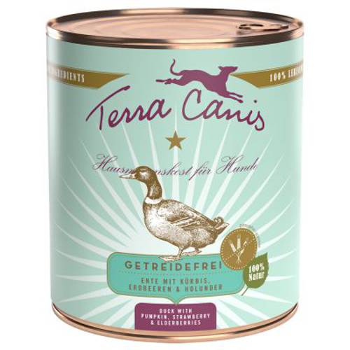 Terra Canis bez zbóż, 6 x 800 g Królik z cukinią, morelami i ogórecznikiem