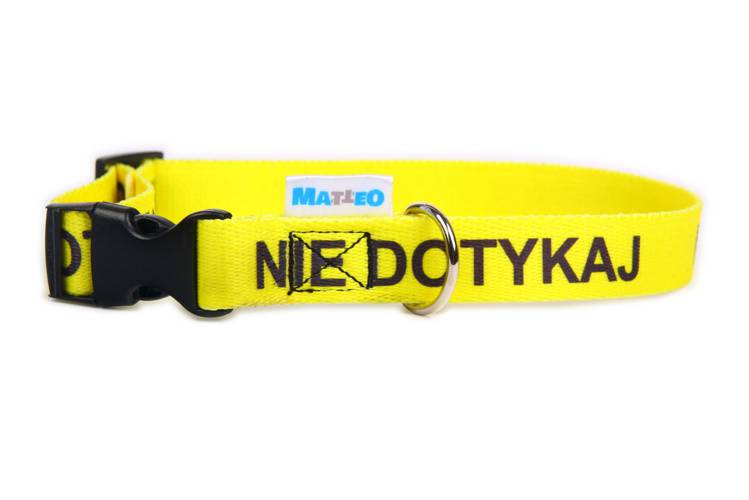 Obroża Klamra Plastikowa – NIE DOTYKAJ 0498 20MM 30-55CM