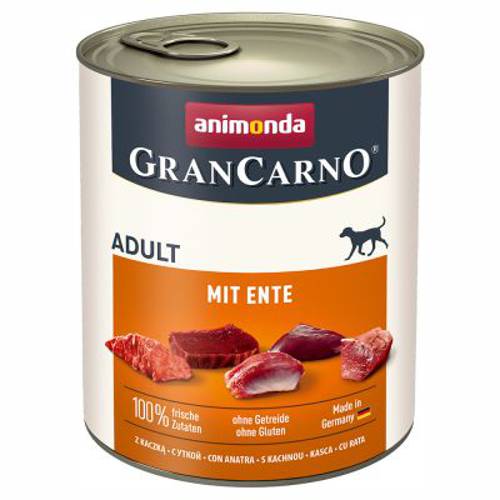 Animonda GranCarno Original Adult, 6 x 800 g Wołowina i kacze serca