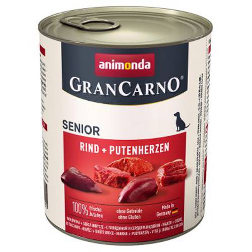 Animonda GranCarno Original Senior, 6 x 800 g Wołowina i jagnięcina