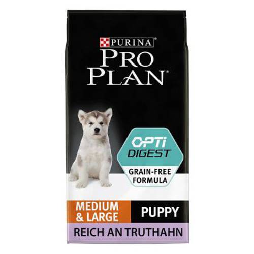 Pro Plan OptiDigest Medium&Large Puppy, indyk 2 x 12 kg