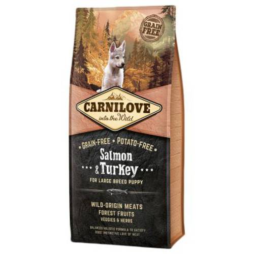 Carnilove Large Puppy Salmon and Turkey, łosoś i indyk 2 x 12 kg