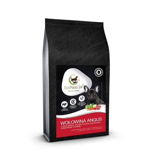 Karma sucha dla psa - Wołowina Angus z marchewką, zieloną fasolką, kalafiorem, pomidorami i cukinią 6kg