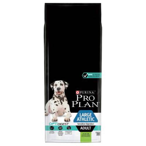 Pro Plan OptiDigest Large Adult Athletic, jagnięcina i ryż 14 kg