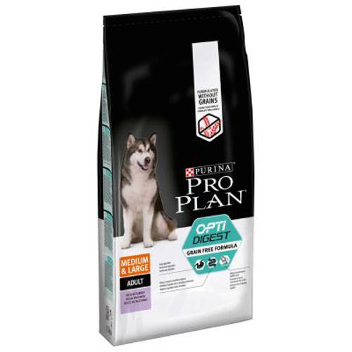 Pro Plan OptiDigest Medium & Large Adult, bez zbóż 12 kg
