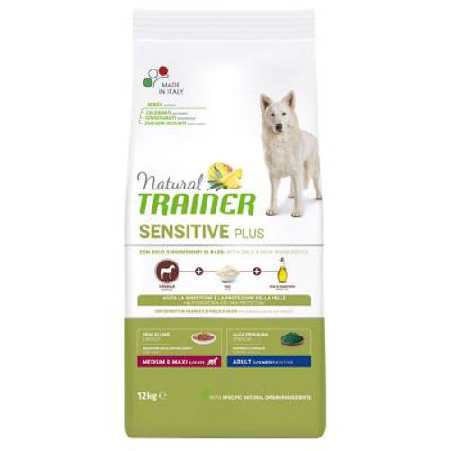 Natural Trainer Sensitive Plus Adult Medium/Maxi, konina 2 x 12 kg