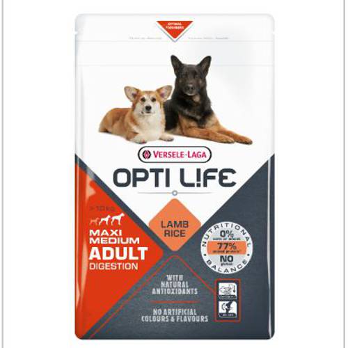 Opti Life Adult Digestion Medium & Maxi 2 x 12,5 kg