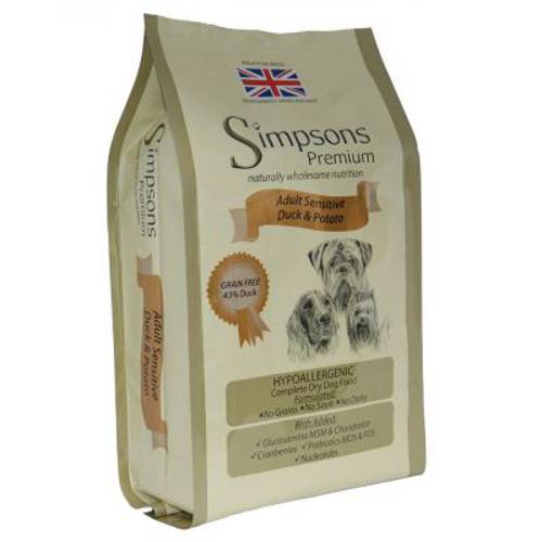 Simpsons Premium Sensitive Adult Duck & Potato 2 x 12 kg