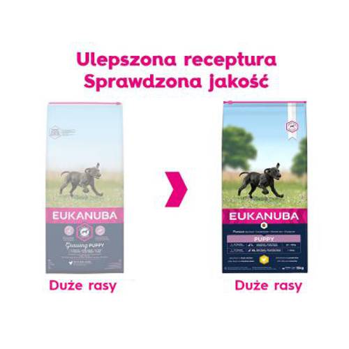 Eukanuba Puppy Large Breed, kurczak 2 x 15 kg
